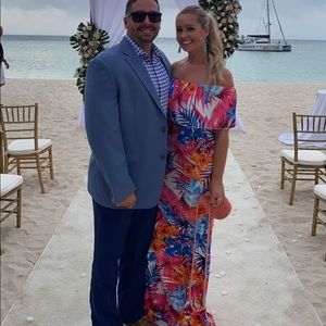 A beautiful tropical dress